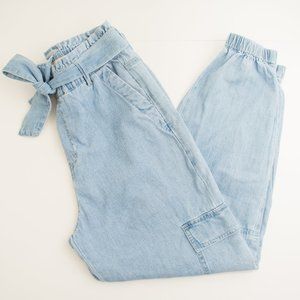 tgla Denim Carpenter Joggers with Tie Waist